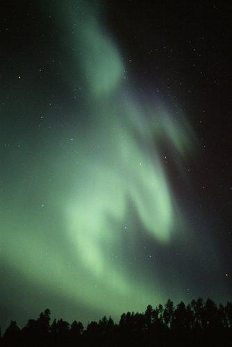 Aurora sobre Inari (Finlandia)