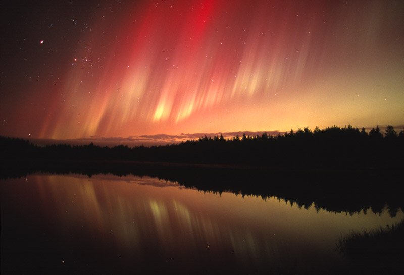 Aurora sobre Oulu (Finlandia)