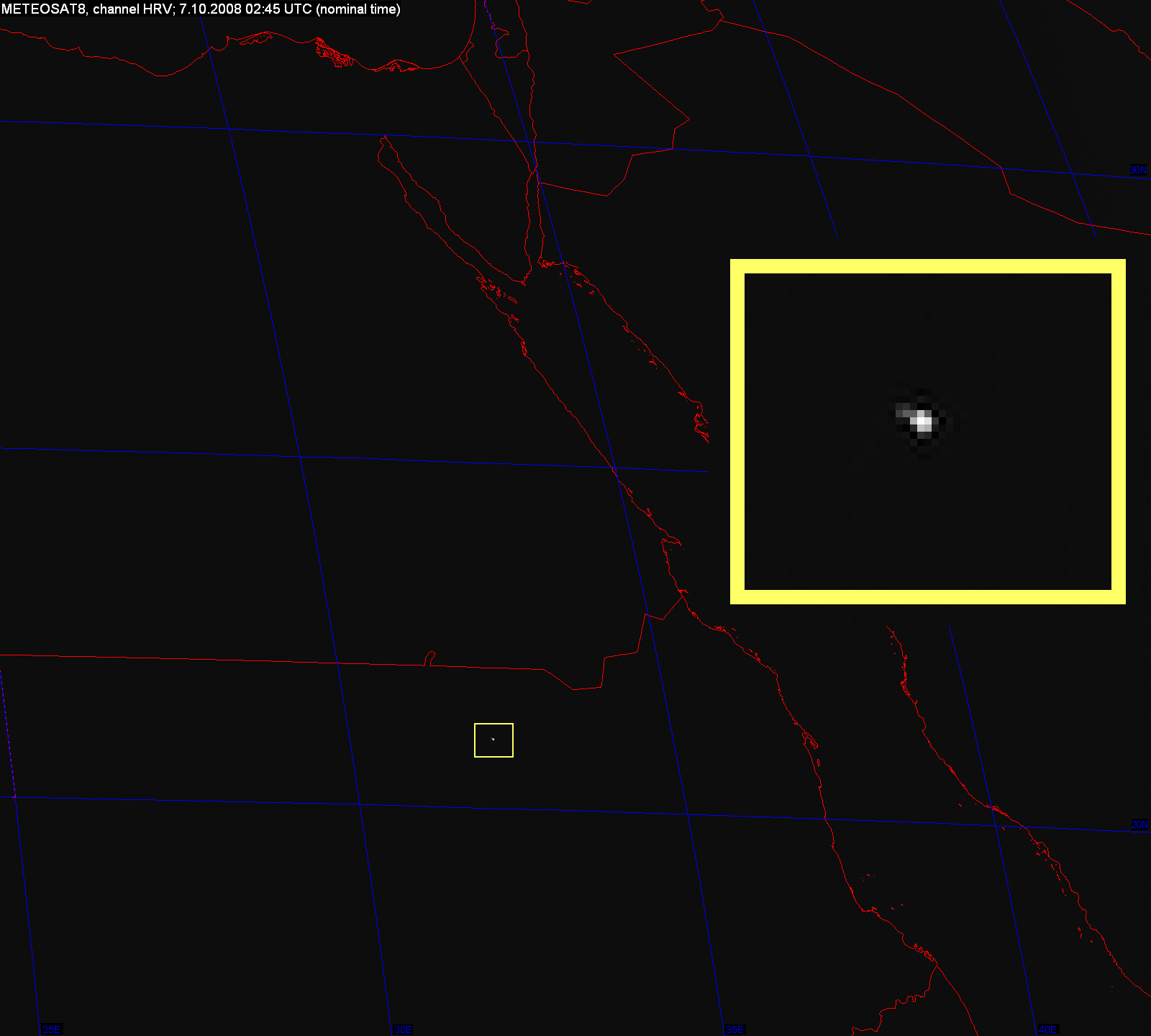 2008 TC3 from space? 2008 TC3 from space?