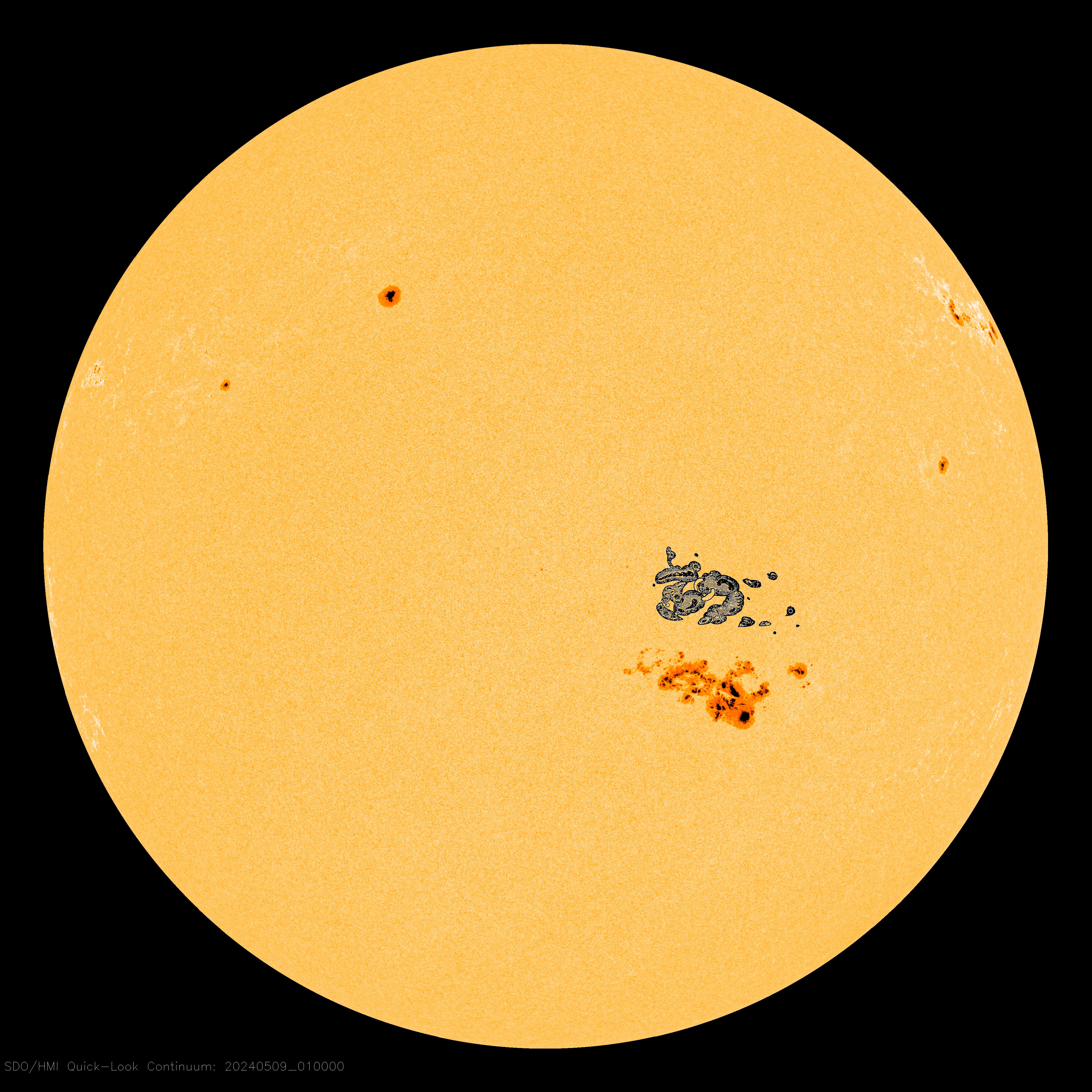 gargantuan sunspot 15-earths wide shoots powerful x-class flare toward earth, triggering radio blackouts